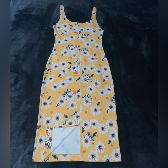 Zara (Trafaluc) - Floral Body-con Sunflower Dress - Sz- M 👗🛍️ - Picture 2 of 8